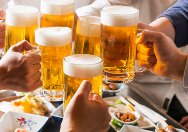 飲み放題生ビール付き(120分)